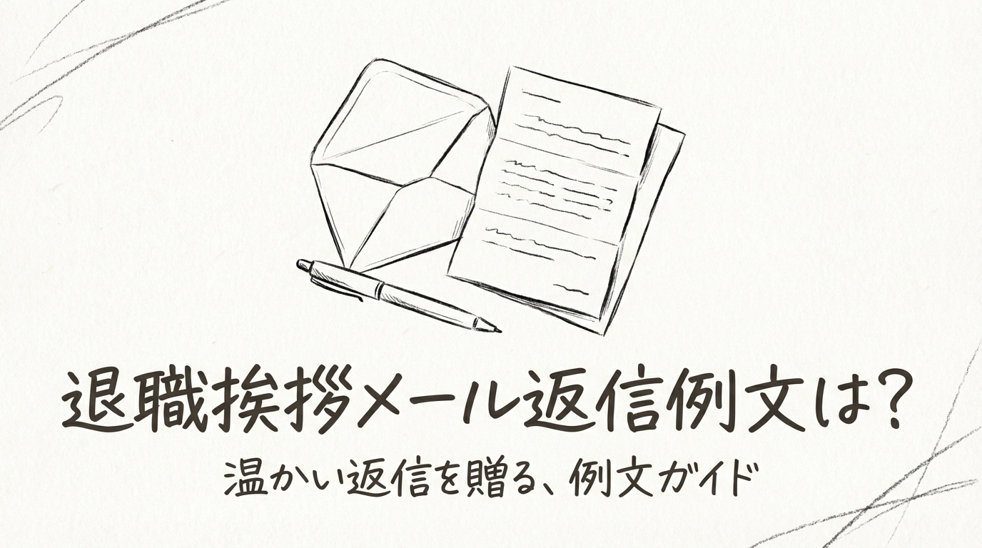 退職挨拶メール返信例文は?