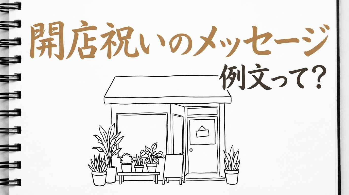 開店祝いのメッセージ例文って？