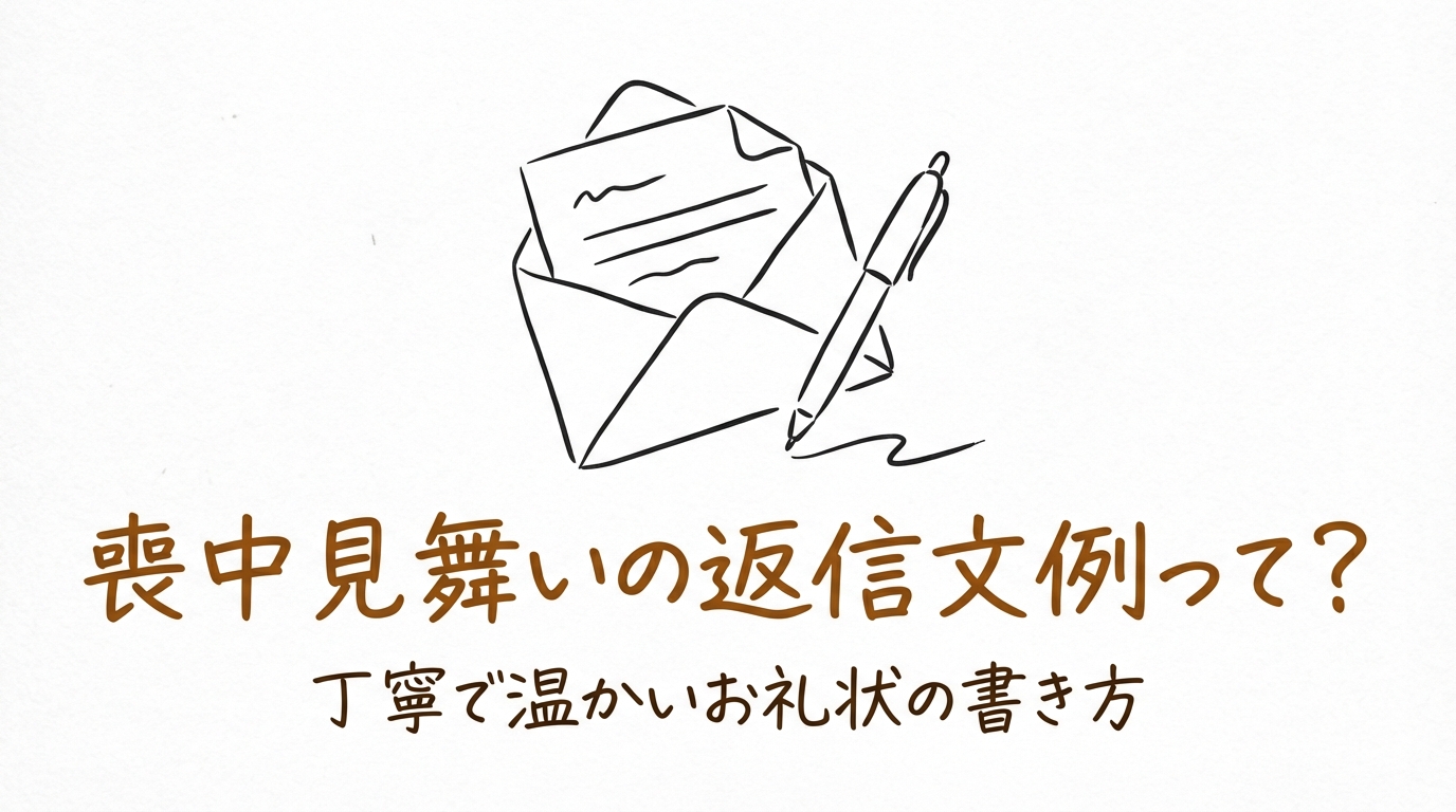 喪中見舞いの返信文例って？