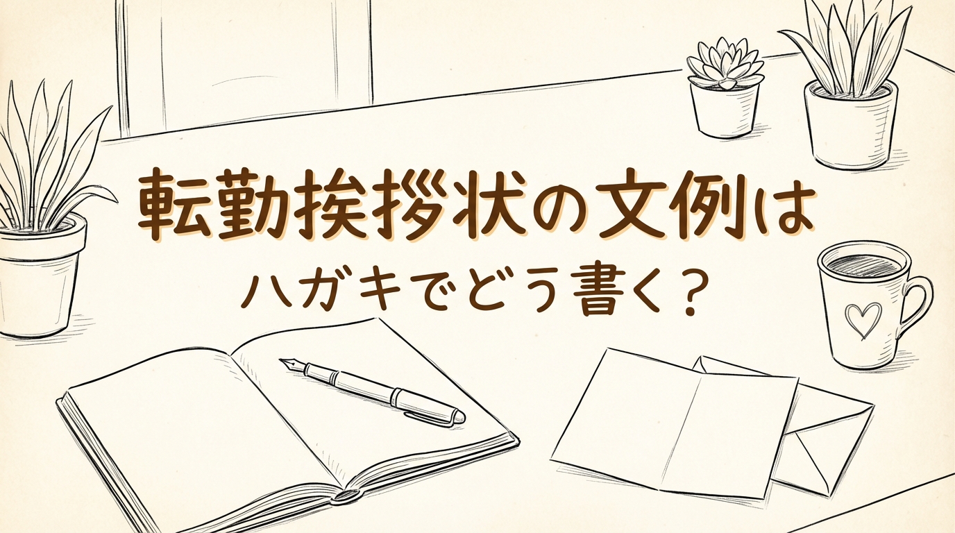 転勤挨拶状の文例はハガキでどう書く？