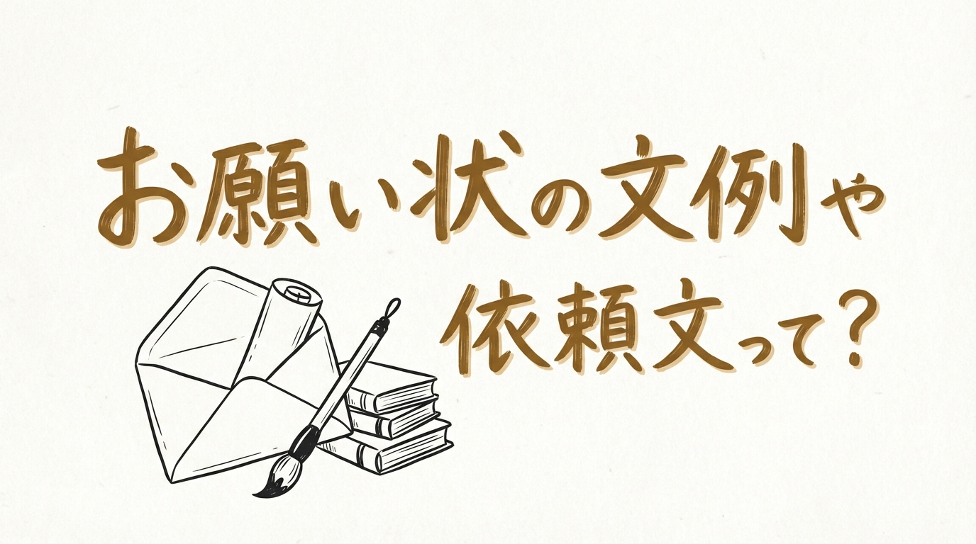 お願い状の文例や依頼文って？