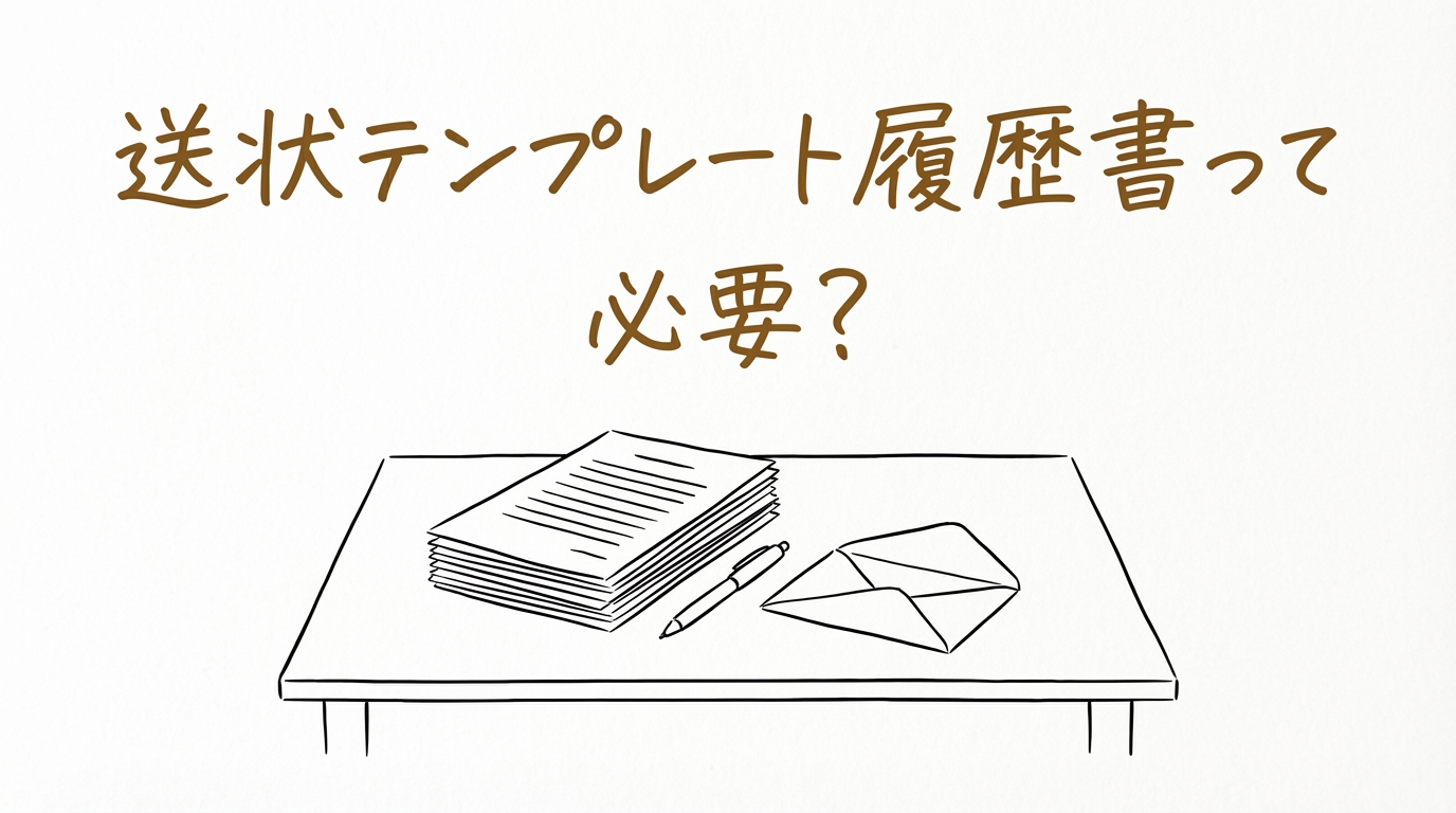 送状テンプレート履歴書って必要？