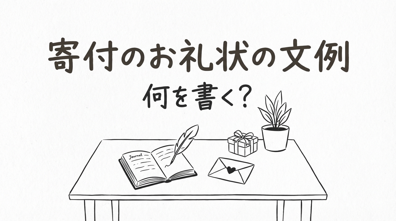 寄付のお礼状の文例って何を書く？