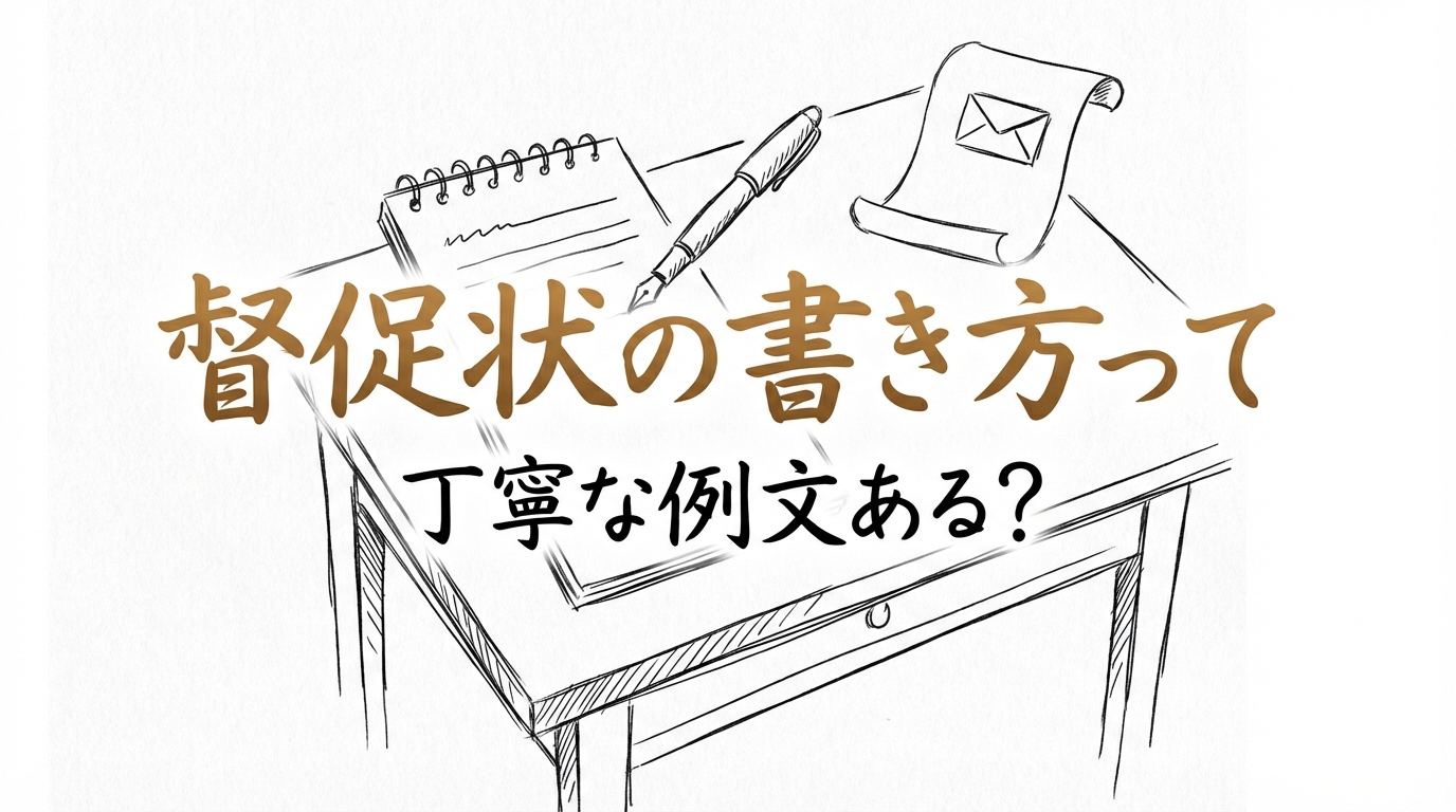督促状の書き方って丁寧な例文ある?