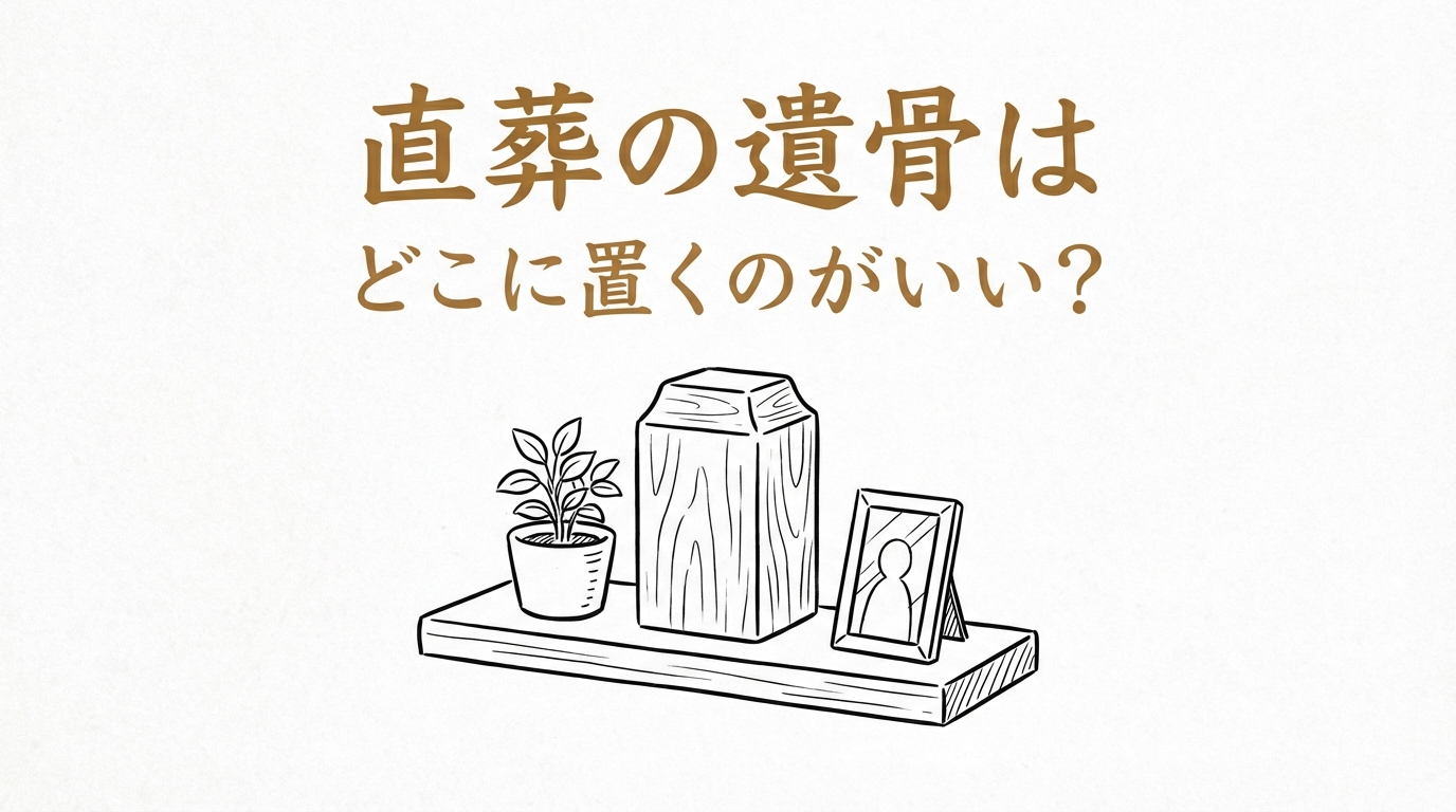 直葬の遺骨はどこに置くのがいい?