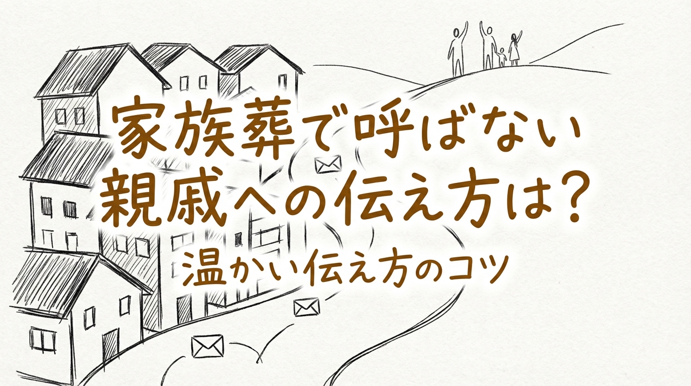家族葬で呼ばない親戚への伝え方は？