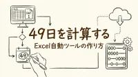 49日を計算するExcel自動ツールの作り方は？