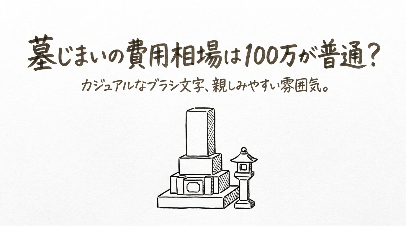 墓じまいの費用相場は100万が普通？