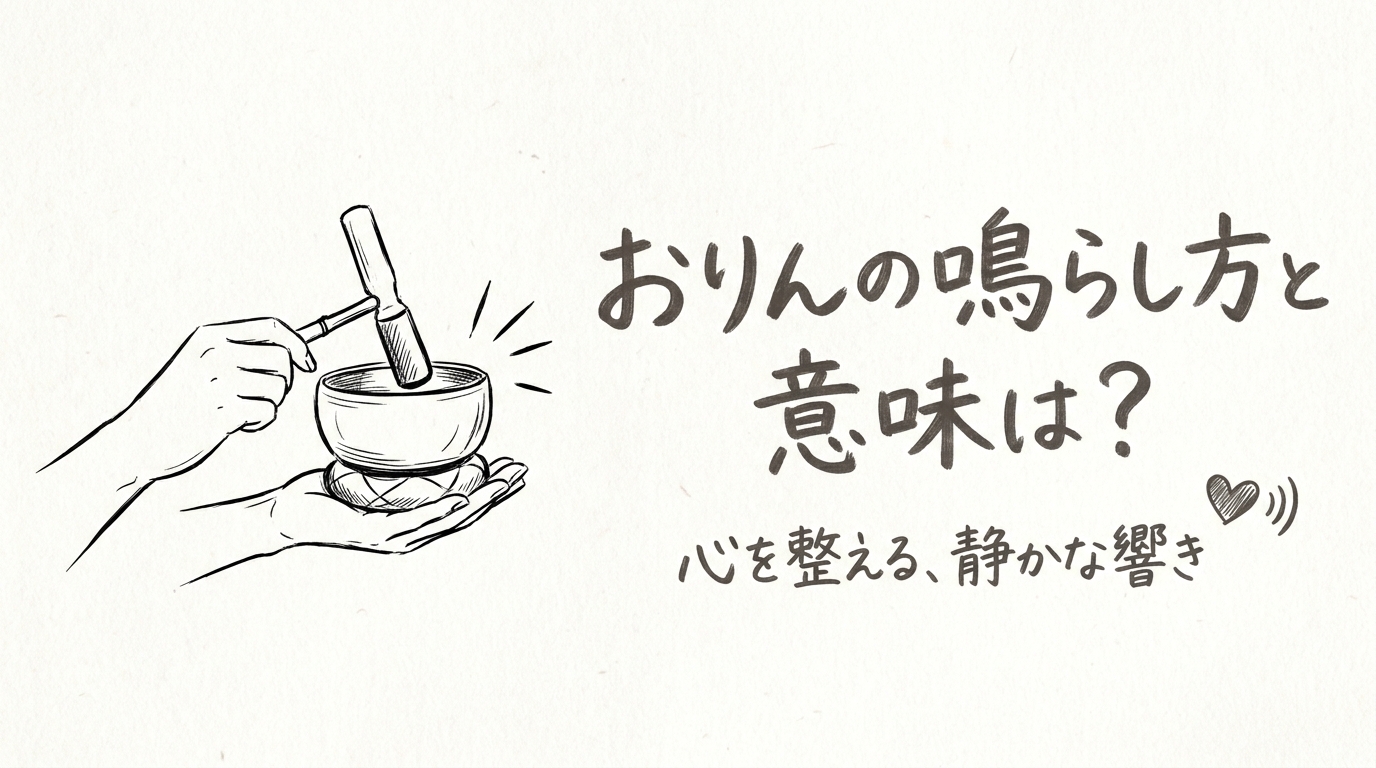 おりんの鳴らし方と意味は？