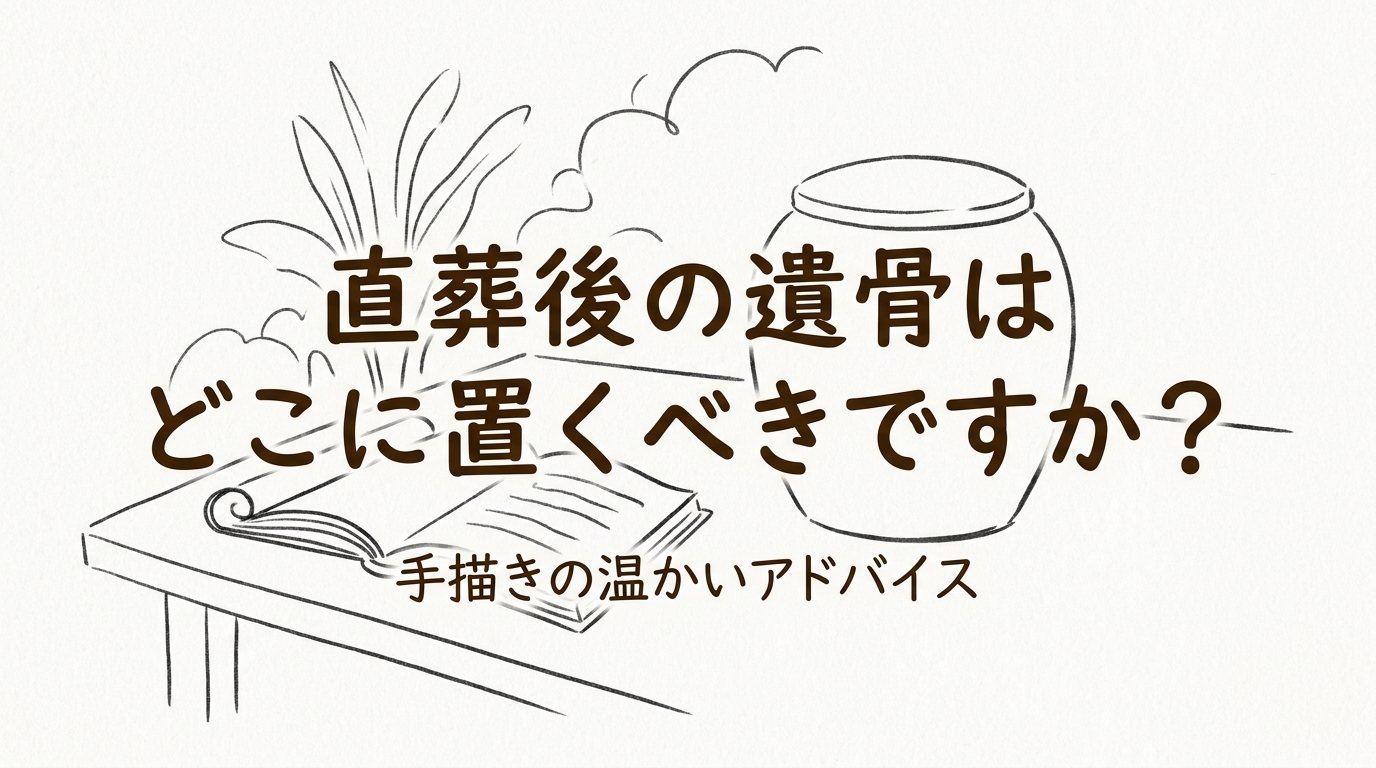 直葬後の遺骨はどこに置くべきですか？