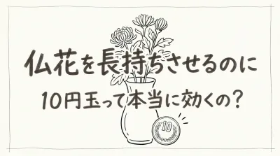 仏花を長持ちさせるのに10円玉って本当に効くの？
