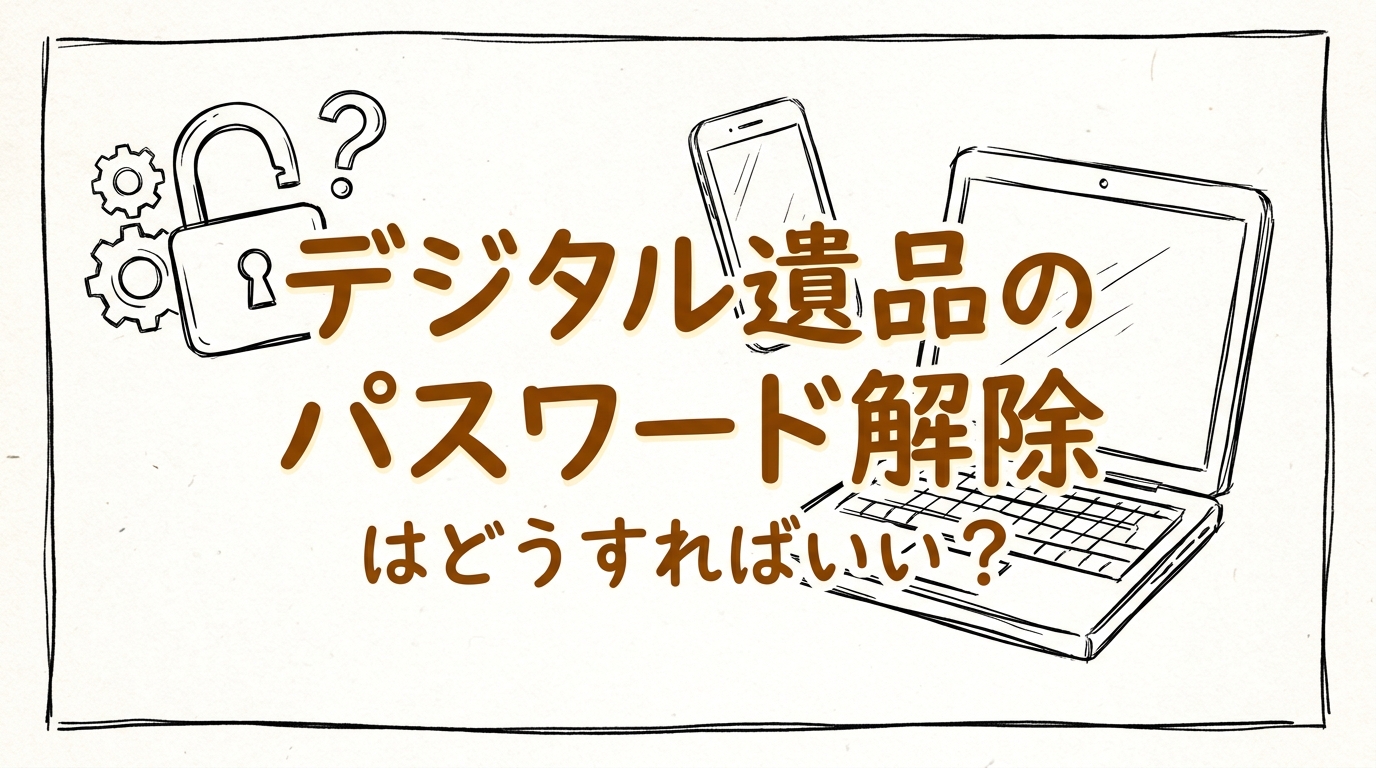 デジタル遺品のパスワード解除はどうすればいい？