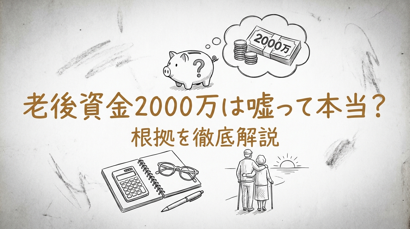 老後資金2000万は嘘って本当？根拠を徹底解説
