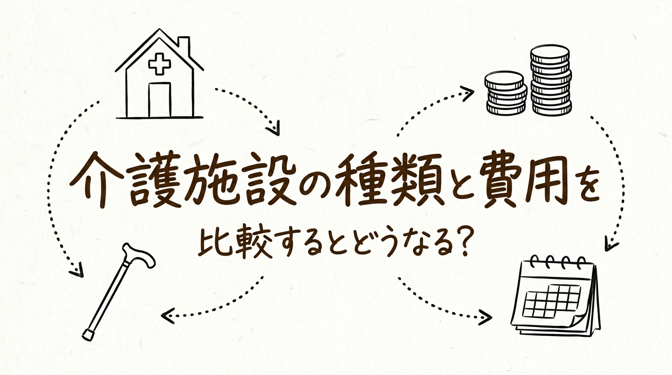 介護施設の種類と費用を比較するとどうなる？