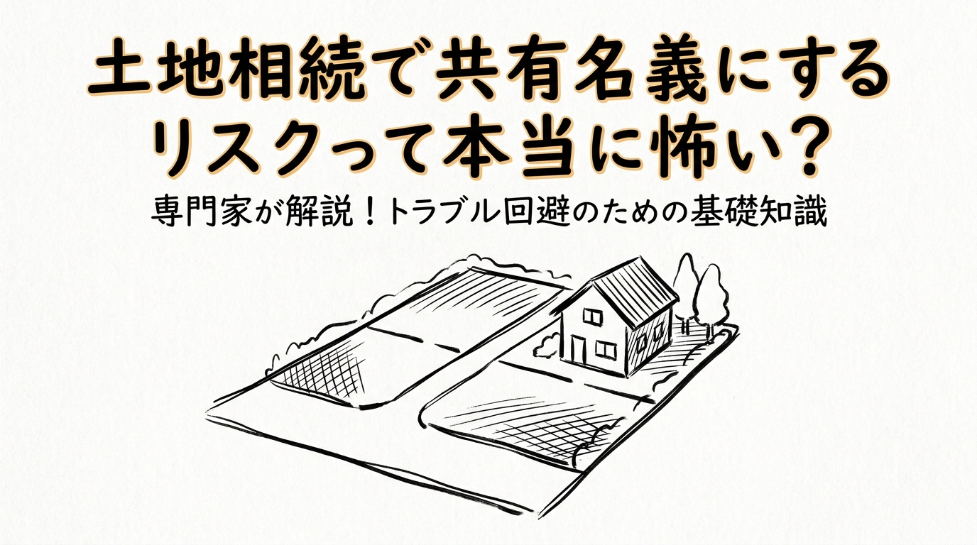 土地相続で共有名義にするリスクって本当に怖い?