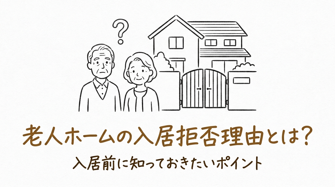 老人ホームの入居拒否理由とは?