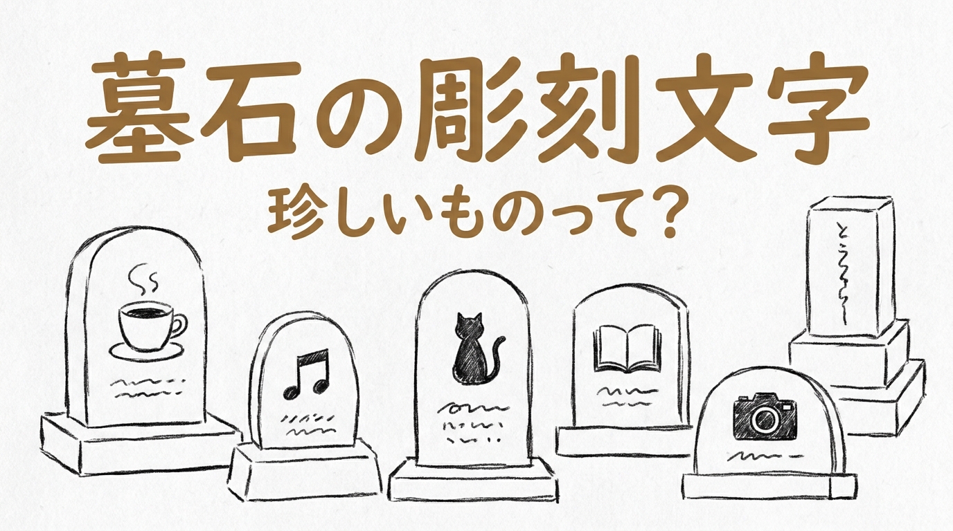墓石の彫刻文字で珍しいものって?