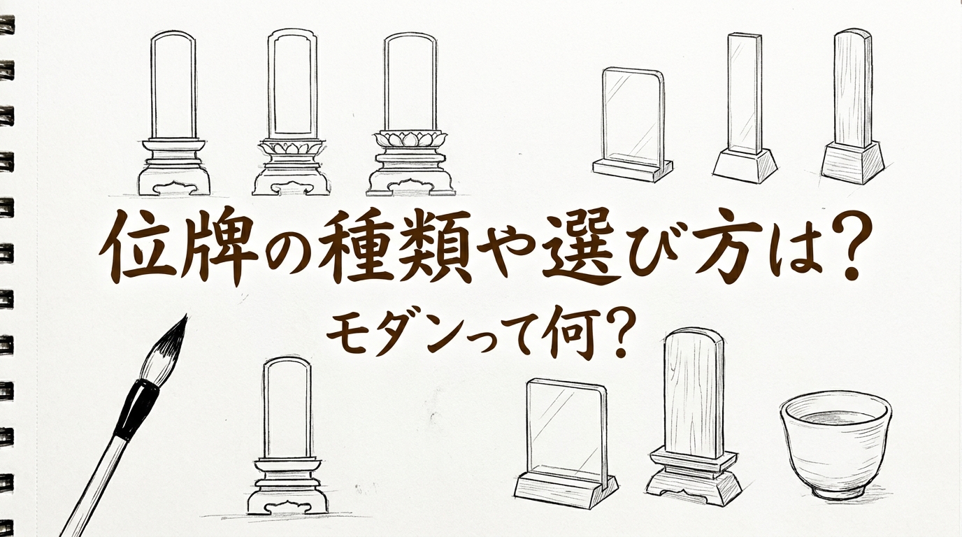 位牌の種類や選び方は？モダンって何？