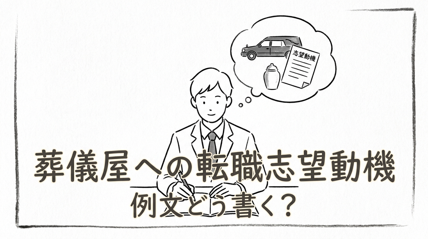 葬儀屋への転職志望動機、例文どう書く?