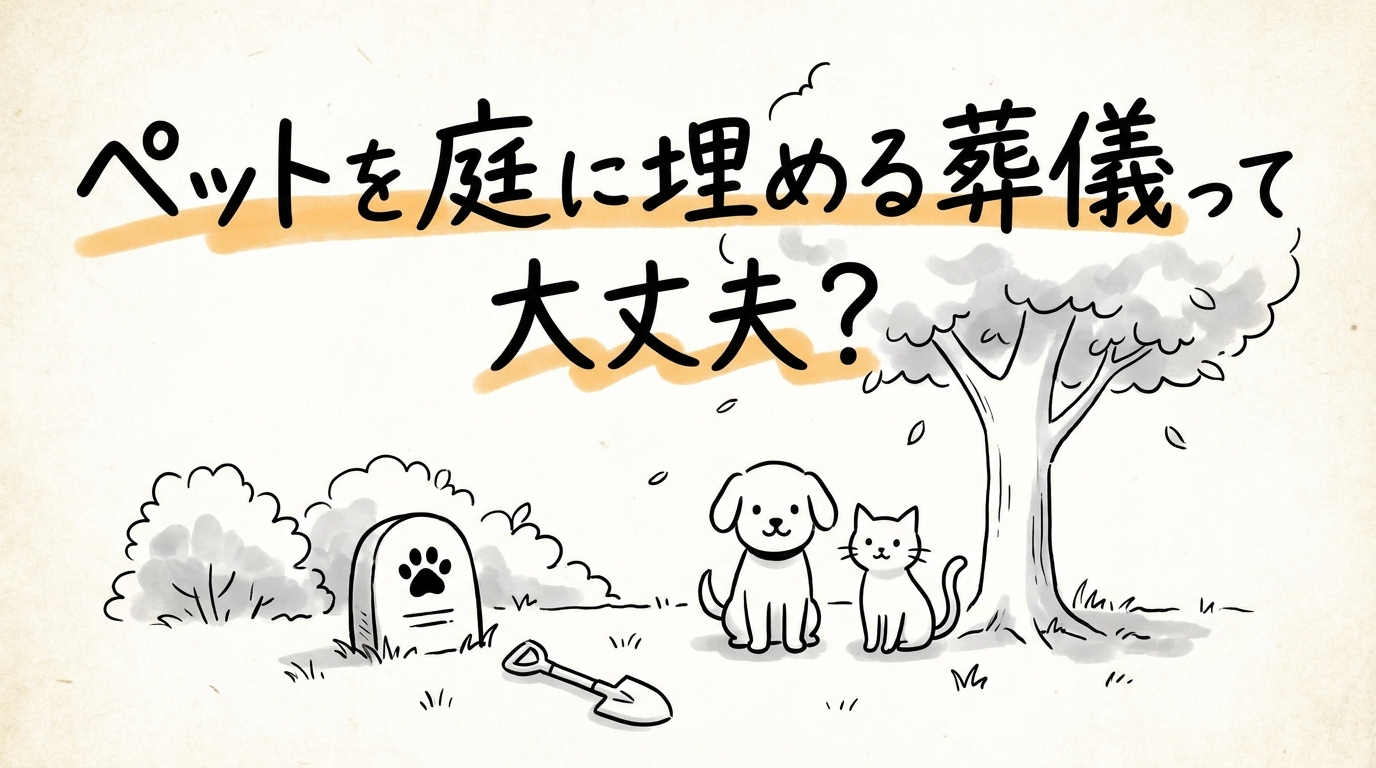 ペットを庭に埋める葬儀って大丈夫？