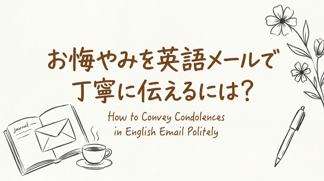 お悔やみを英語メールで丁寧に伝えるには?