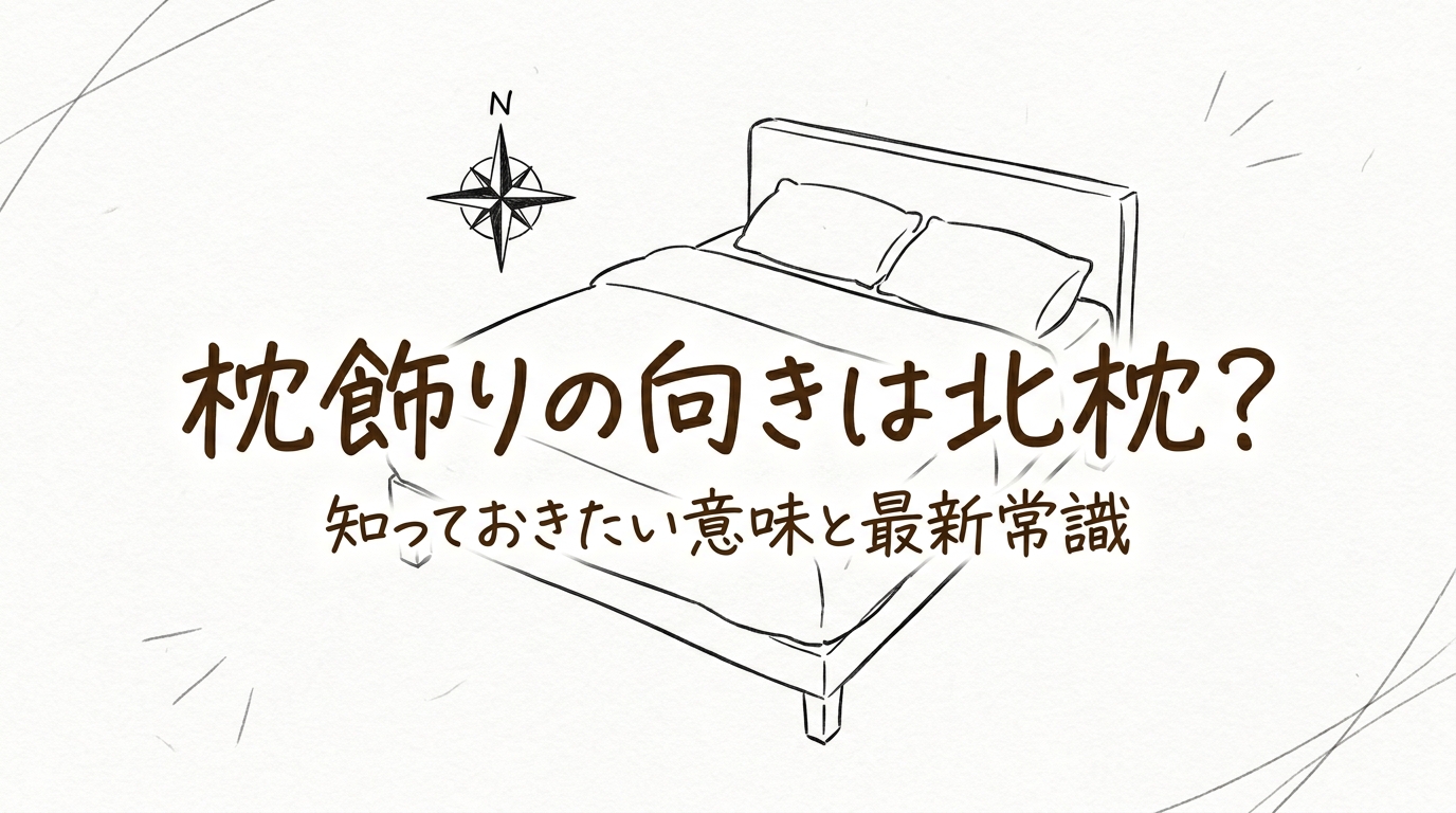 枕飾りの向きは北枕？知っておきたい意味と最新常識