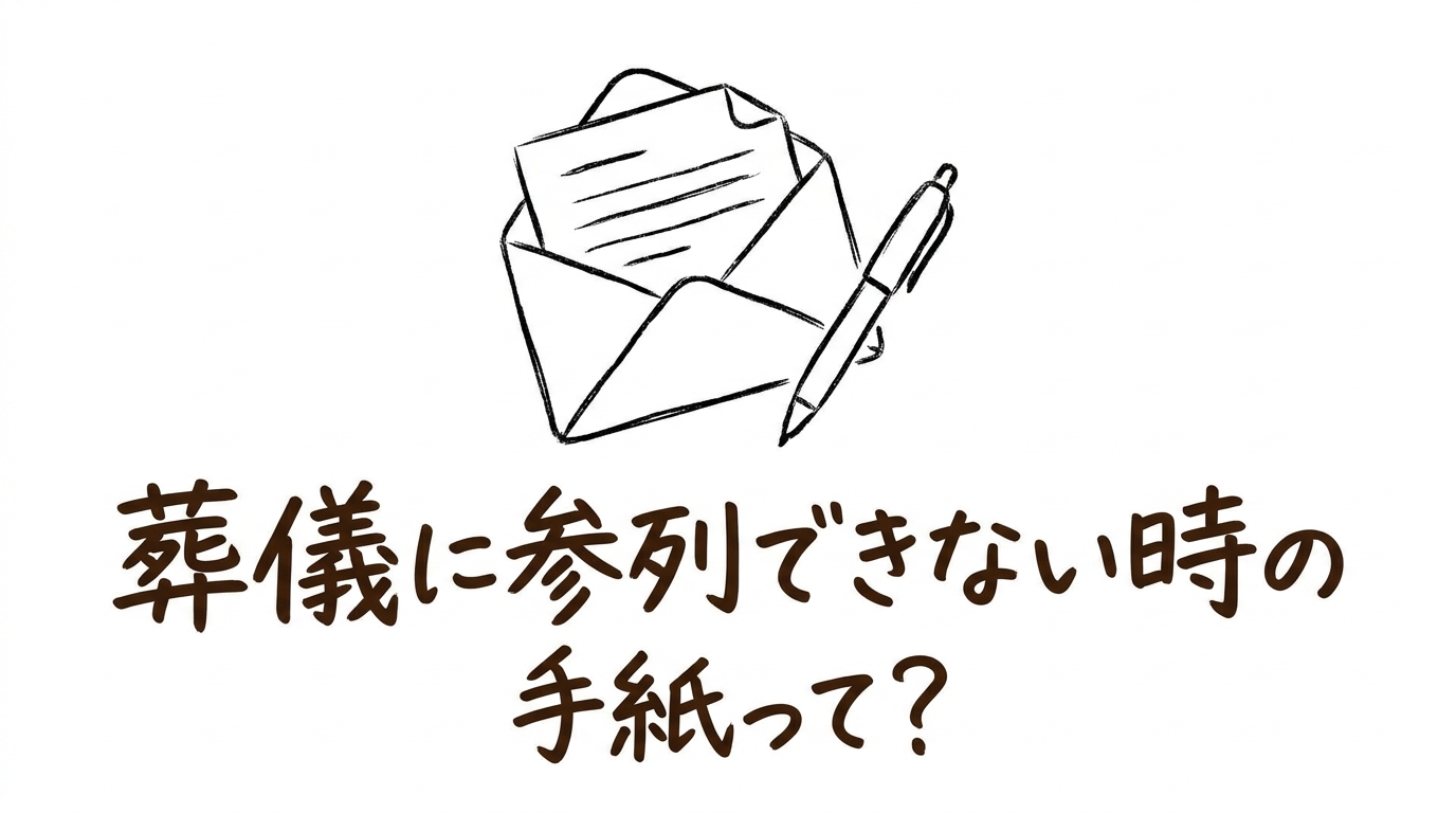葬儀に参列できない時の手紙って?