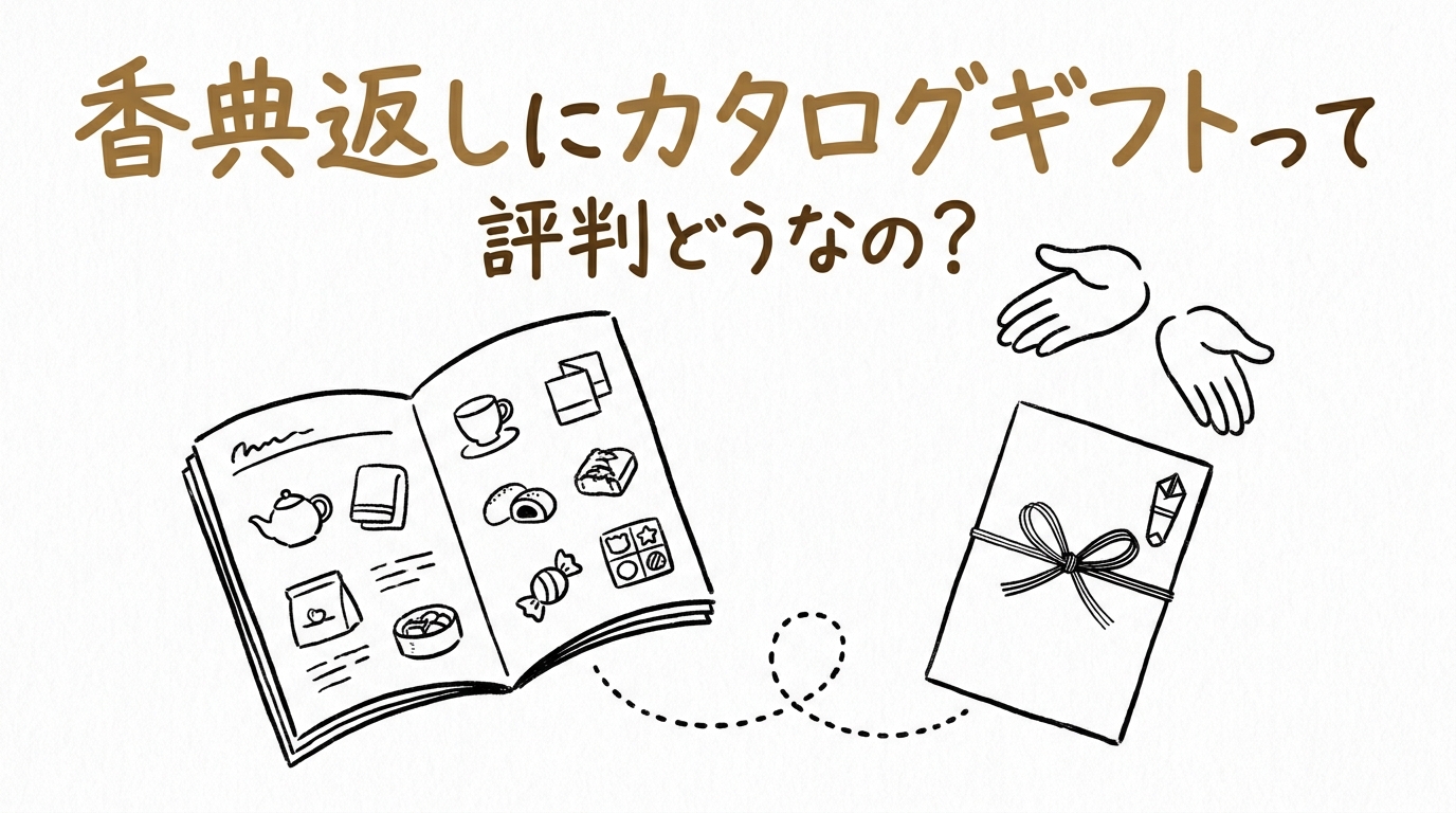 香典返しにカタログギフトって評判どうなの?