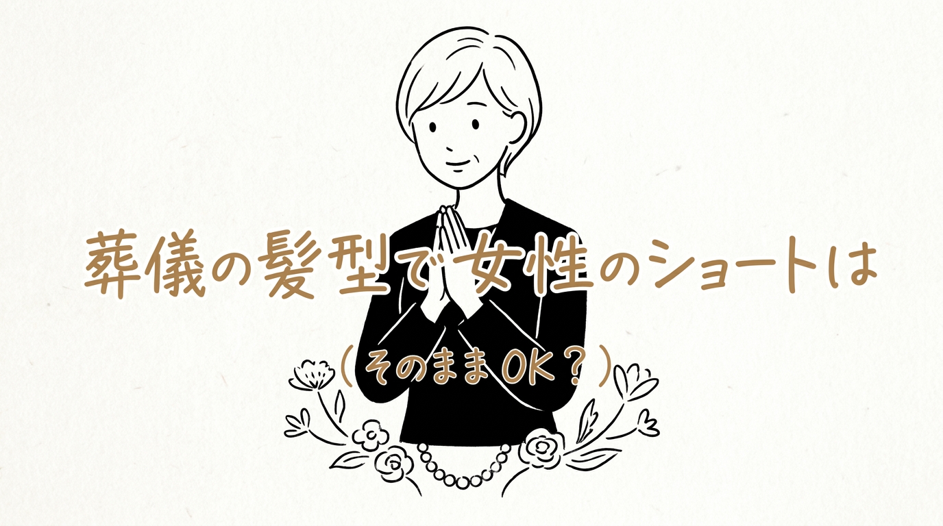 葬儀の髪型で女性のショートはそのままで大丈夫？