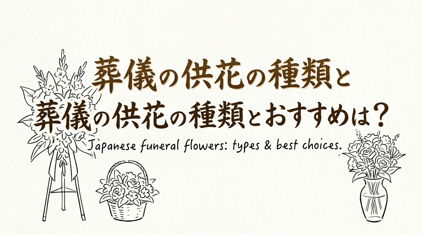 葬儀の供花の種類とおすすめは？
