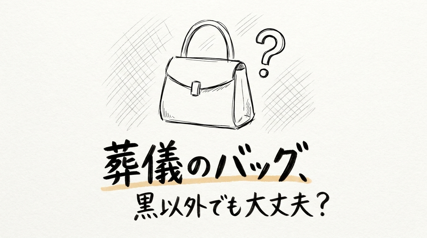 葬儀のバッグ、黒以外でも大丈夫?