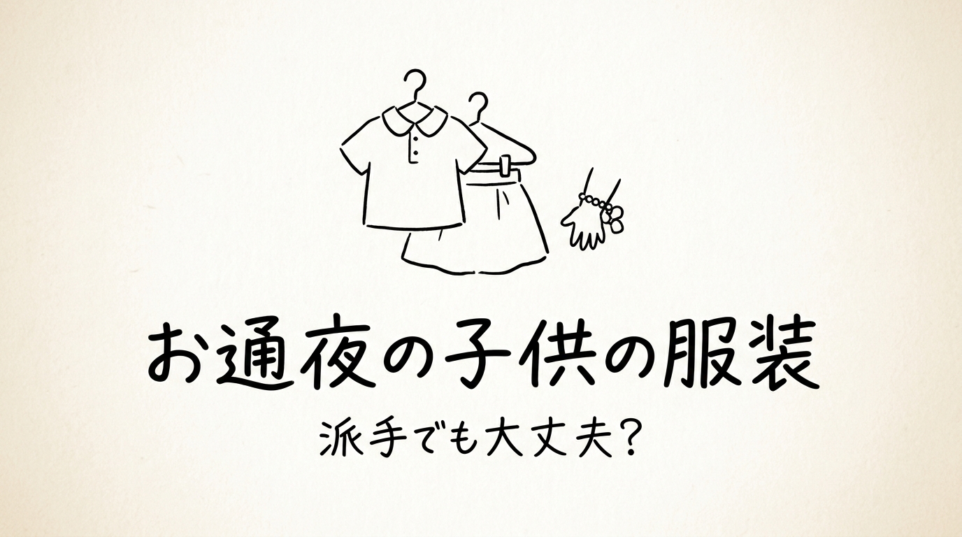 お通夜の子供の服装、派手でも大丈夫?