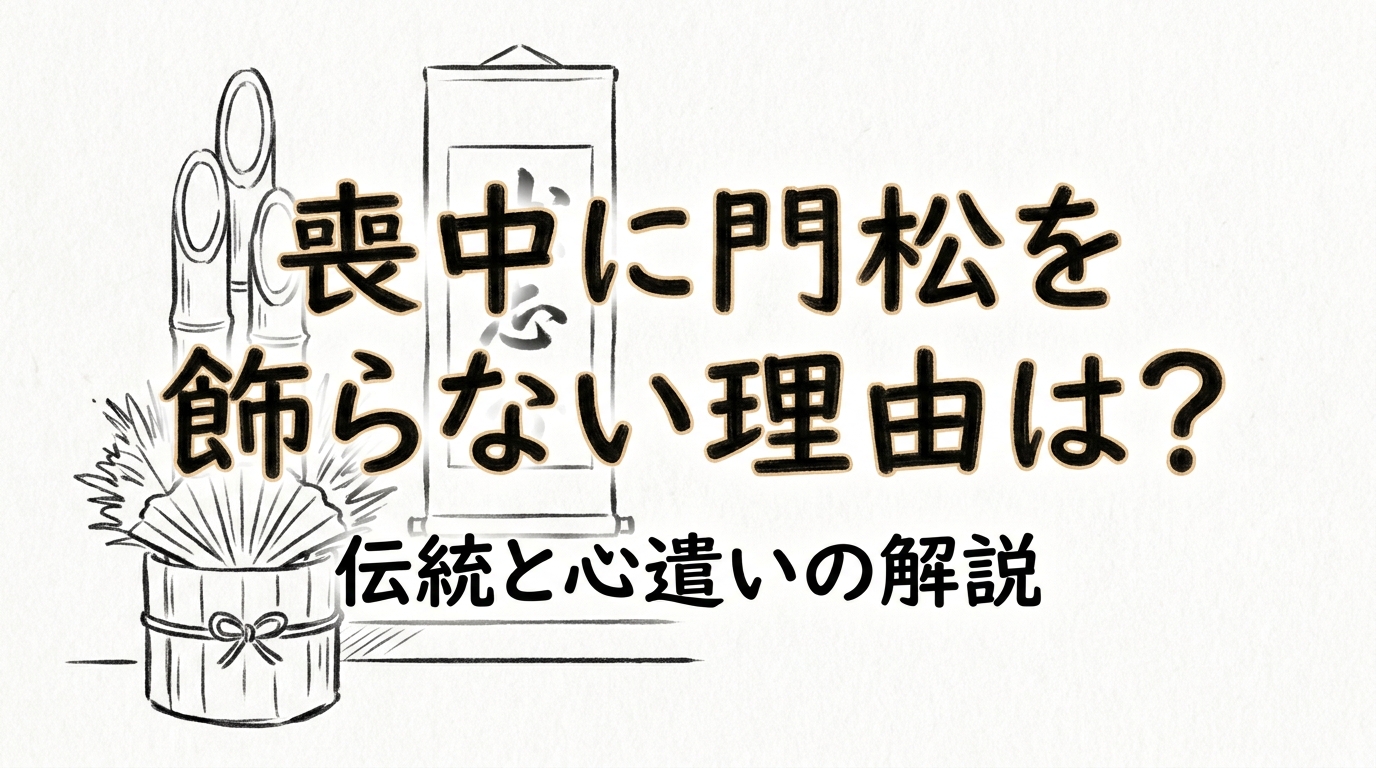 喪中に門松を飾らない理由は?