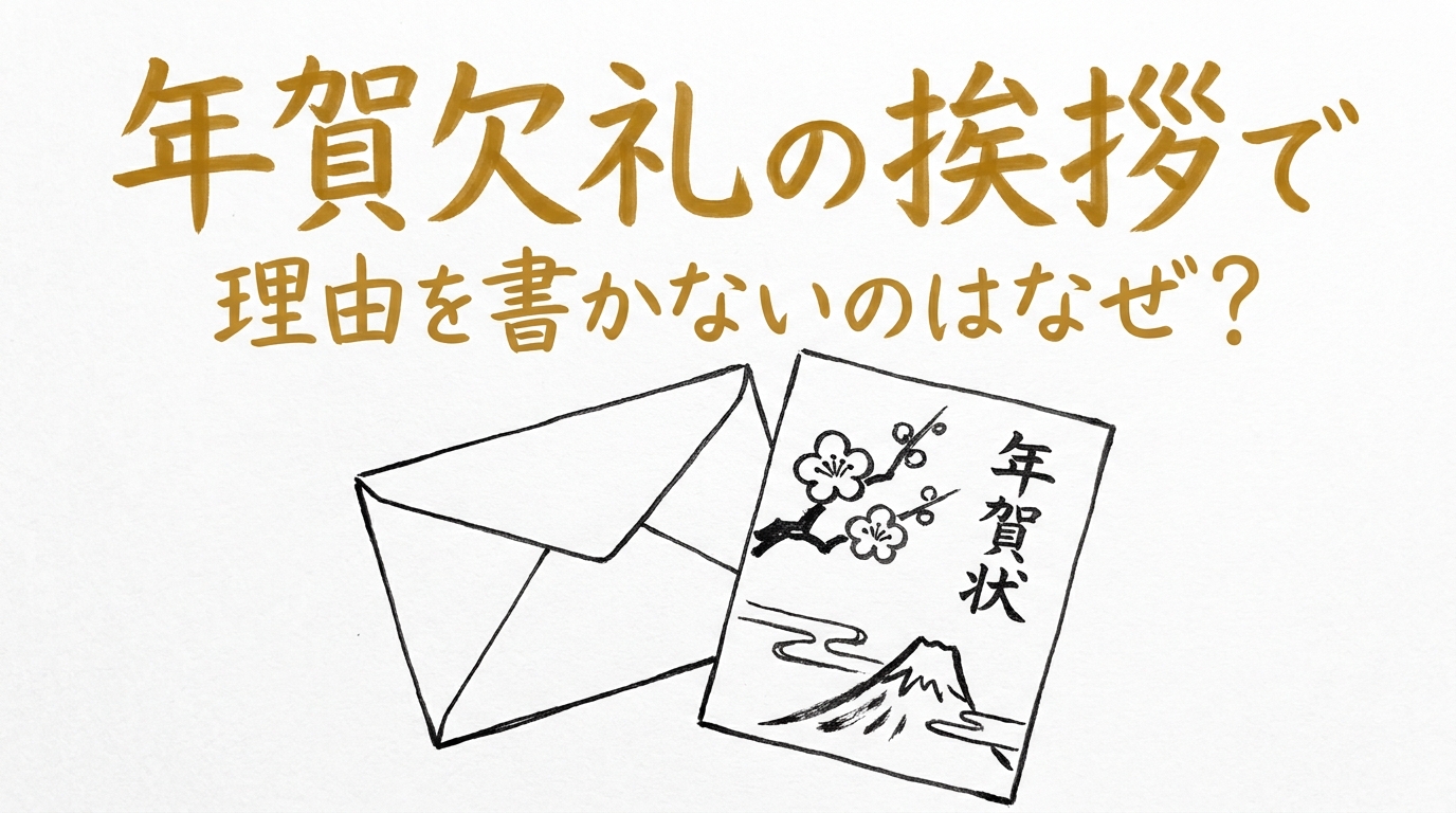年賀欠礼の挨拶で理由を書かないのはなぜ?