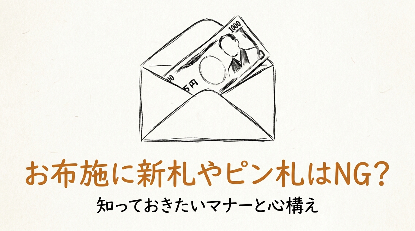 お布施に新札やピン札はNG?