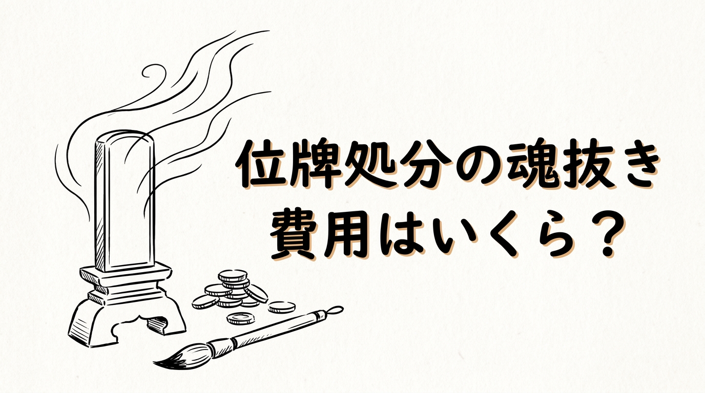位牌処分の魂抜き費用はいくら？