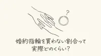 婚約指輪を買わない割合って実際どのくらい？