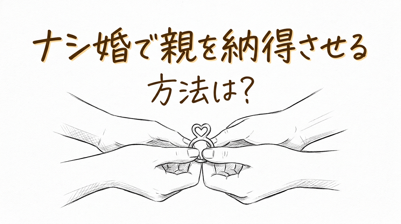 ナシ婚で親を納得させる方法は？
