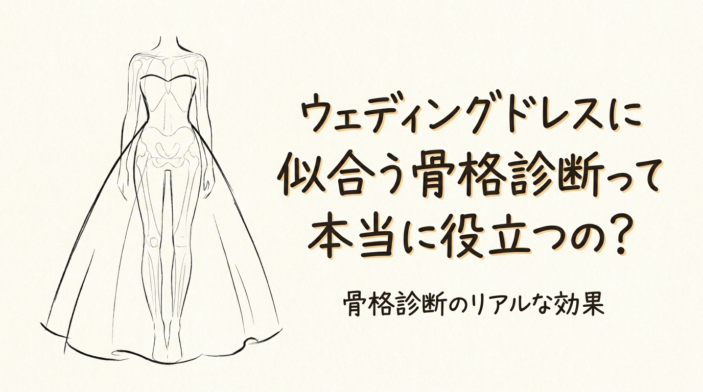 ウェディングドレスに似合う骨格診断って本当に役立つの?
