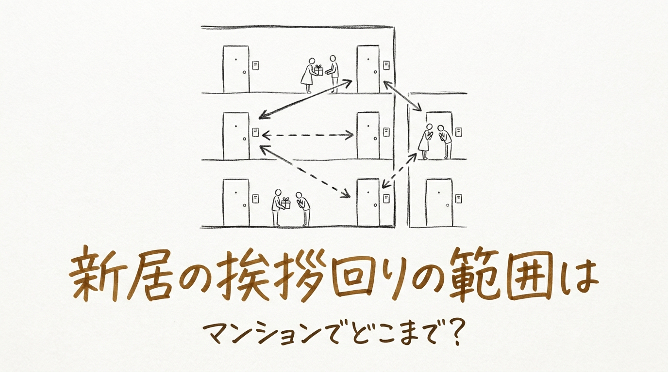 新居の挨拶回りの範囲はマンションでどこまで?
