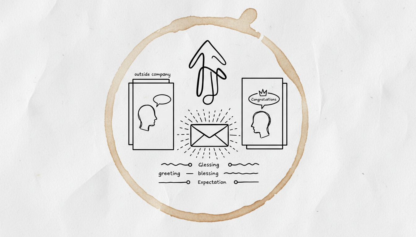 社外への昇進祝いメールは「件名・挨拶・祝福・期待・締め」の構成で書く