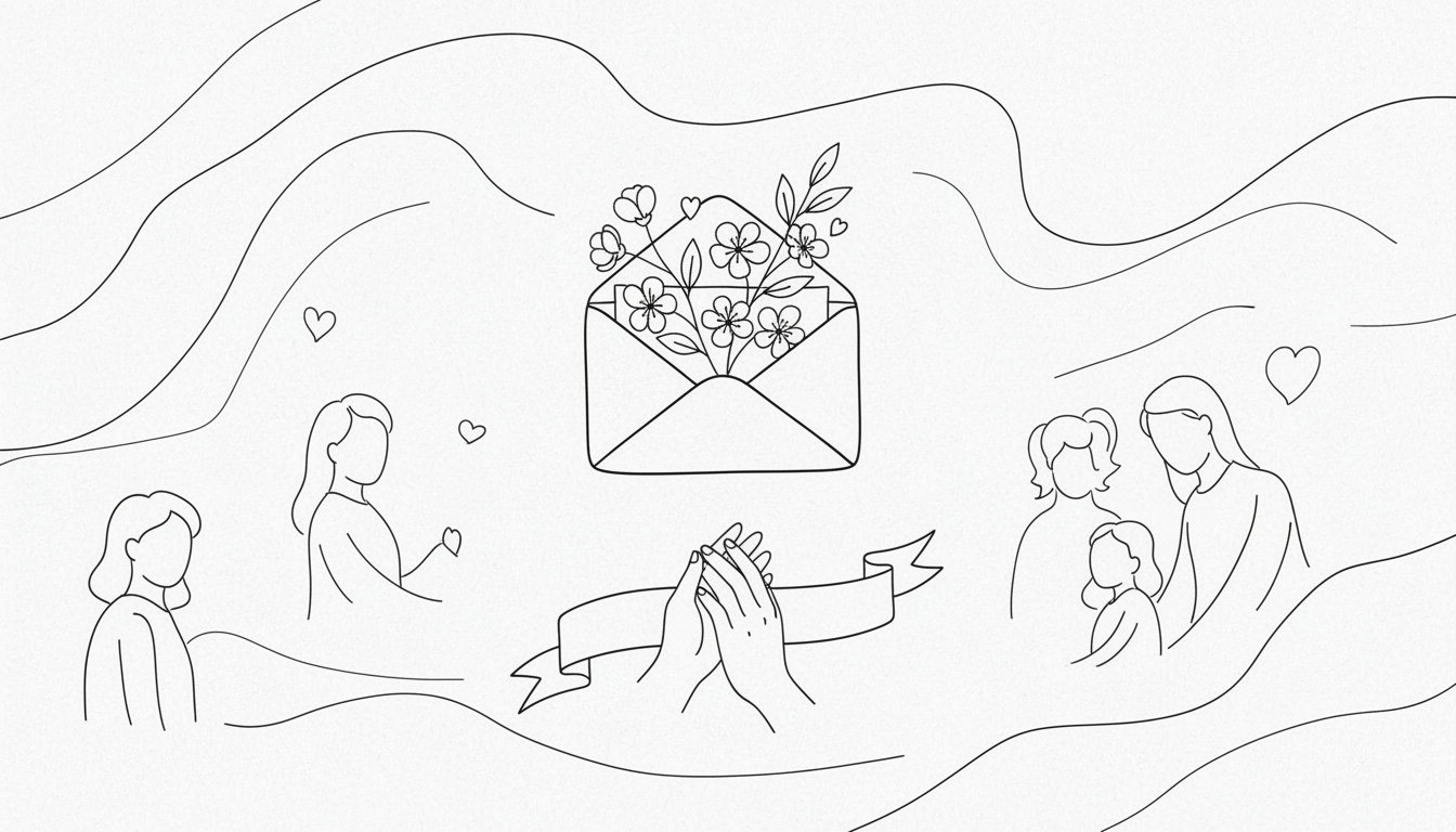 親戚への供花のお礼状は「感謝・報告・お願い」が基本