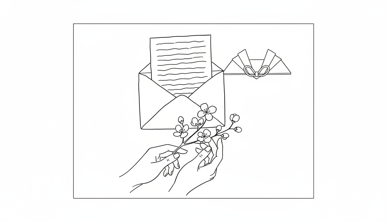 快気祝いのお礼状には基本の型がある