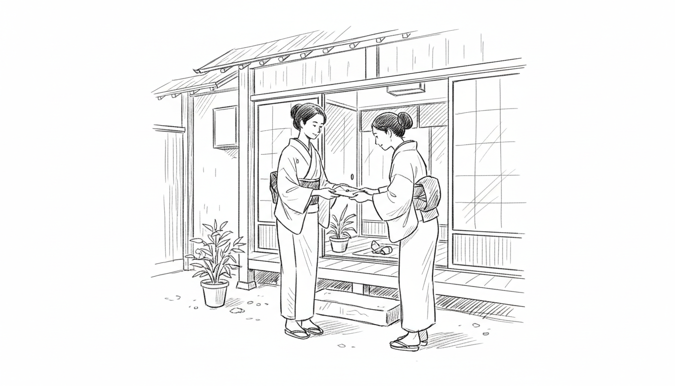 なぜ玄関で渡すのが良いとされているの？