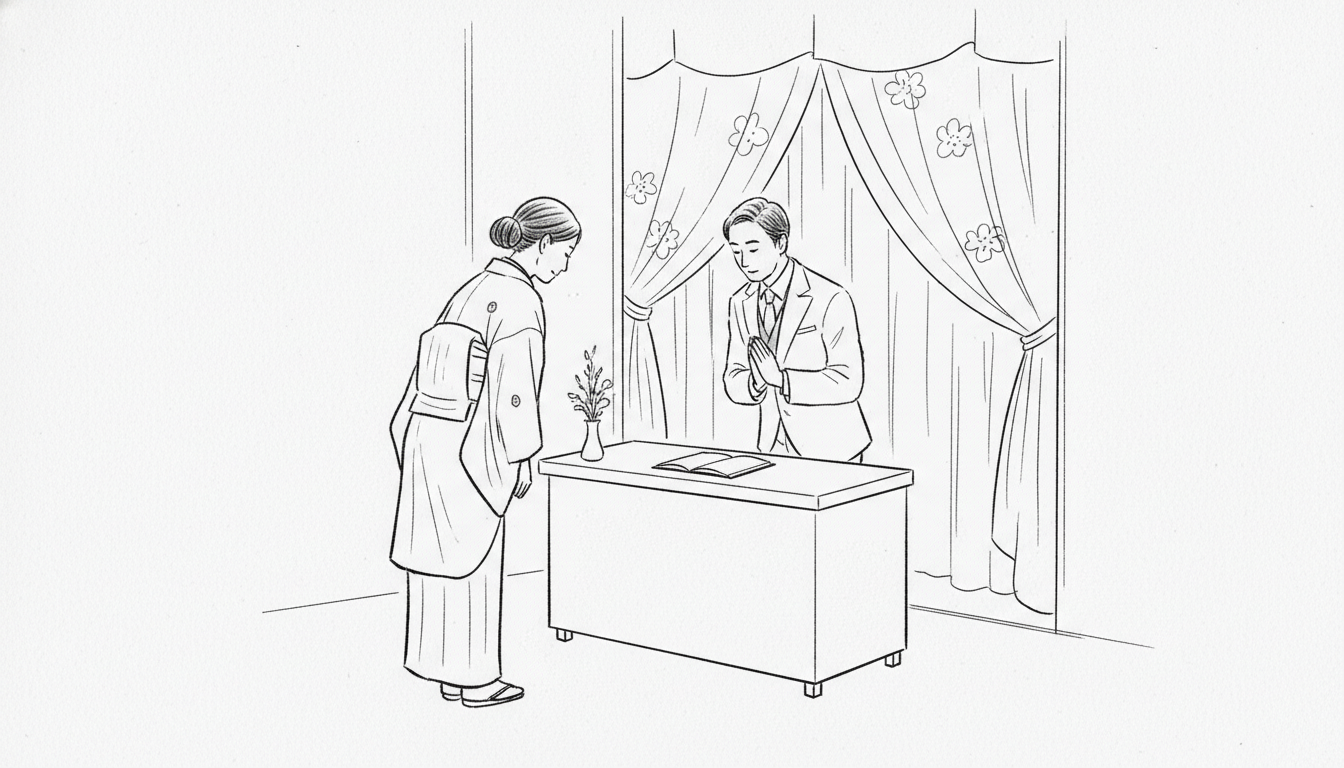 葬儀の受付での挨拶の返し方、基本はこれです